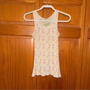 Multicolored rainbow star print Tank Top